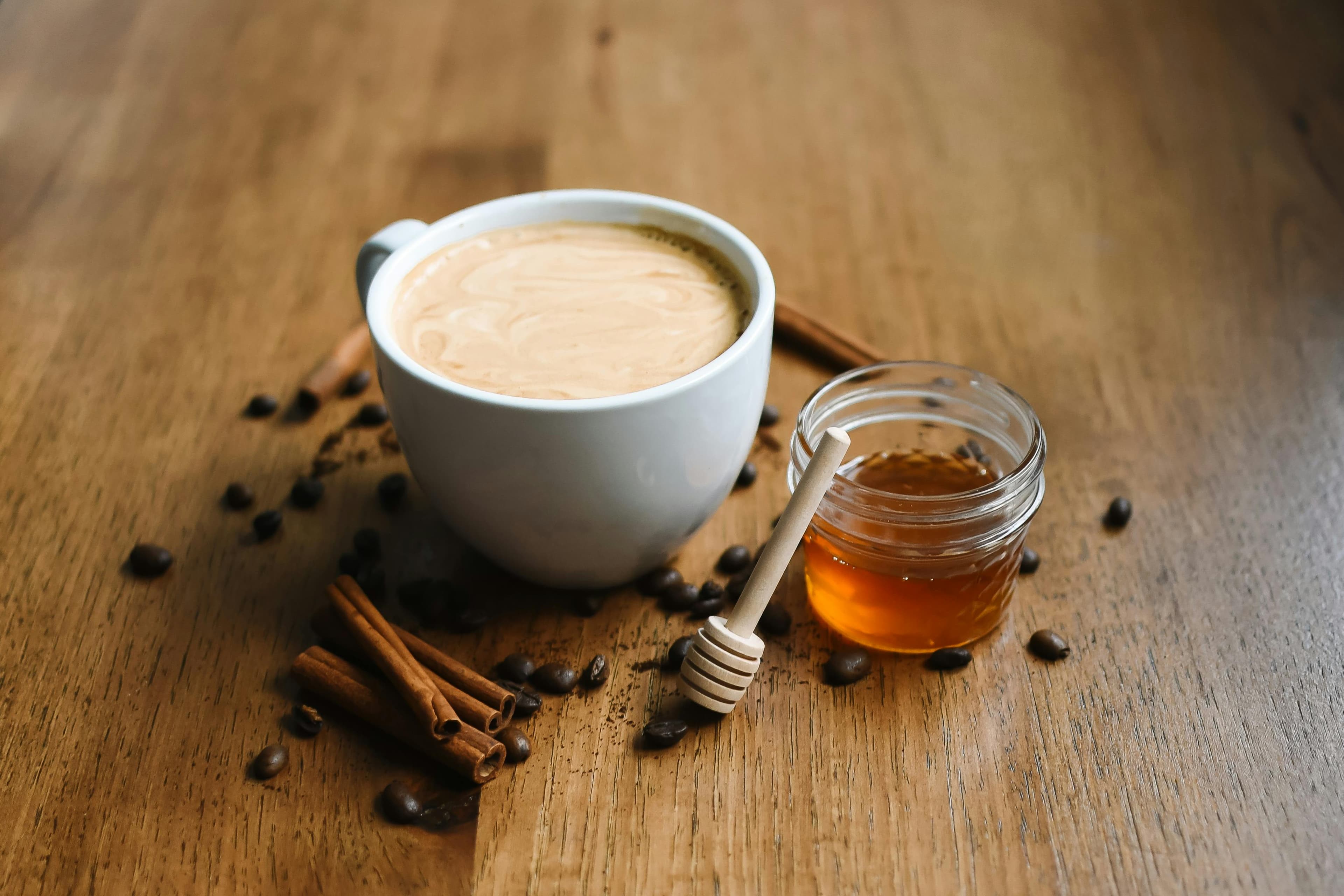 Saffron Honey Latte