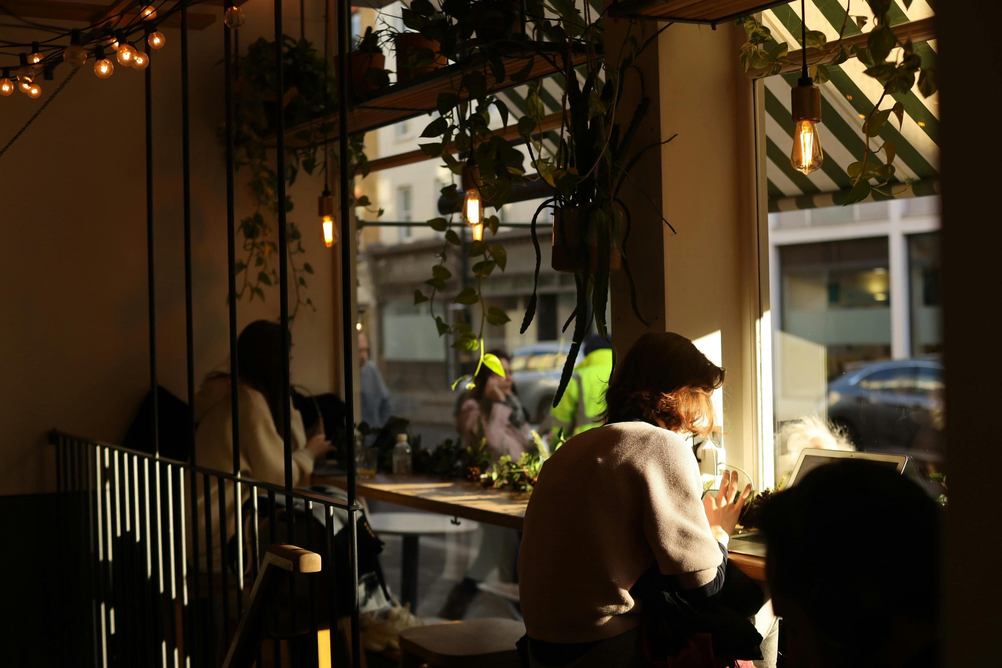 Warm light through windows